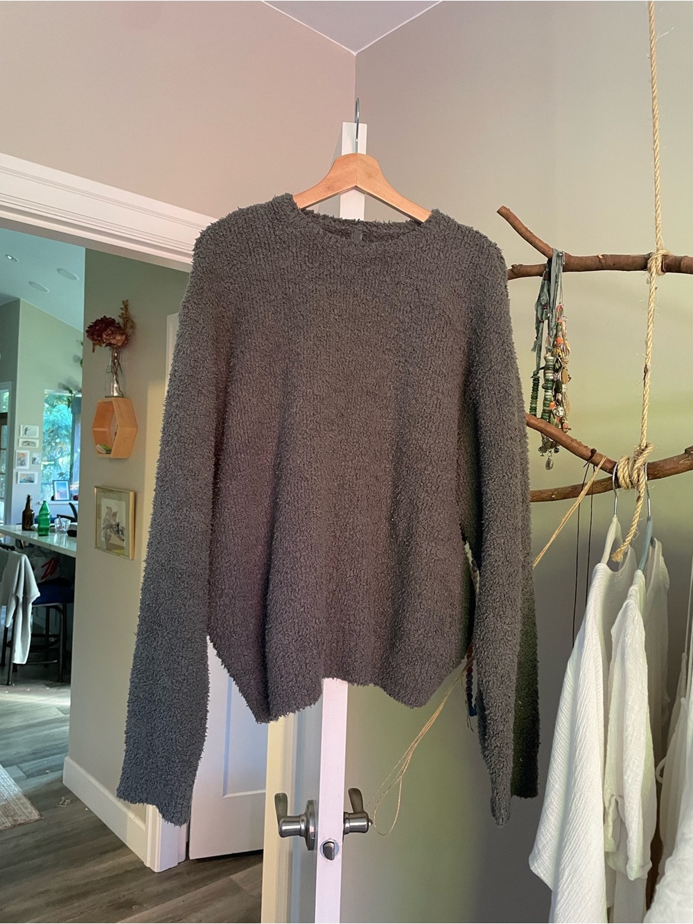 Skims cozy knit grey sweater L/XL